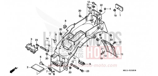 KOTFLUEGEL, HINTEN CB1000FR de 1994